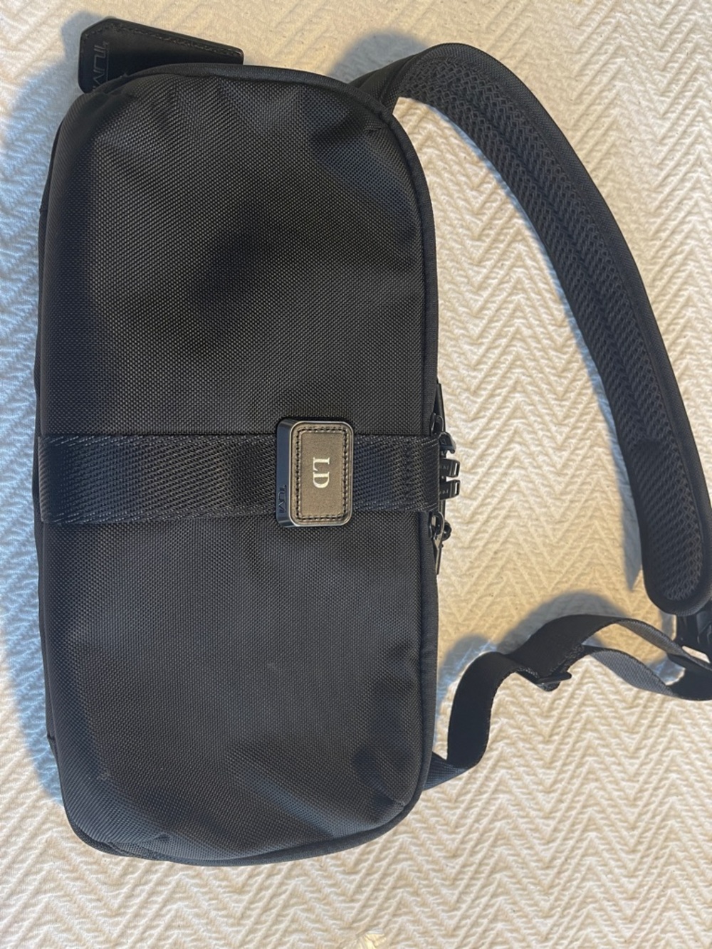 Tumi Black Men's Sling Belt Bag - Compact Crossbody Carry